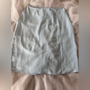 Baby blue midi skirt